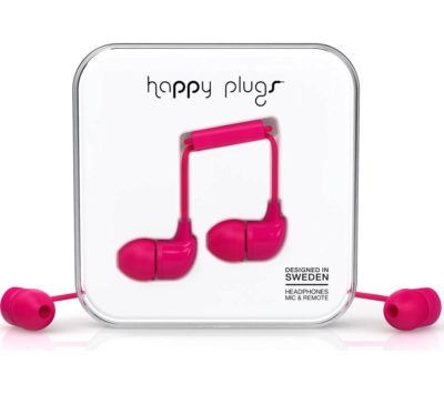 HAPPY PLUGS Headphones - Cerise HAPPY PLUGS Headphones - Cerise